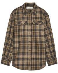 Rohe - Checked Wool-Blend Overshirt - Lyst
