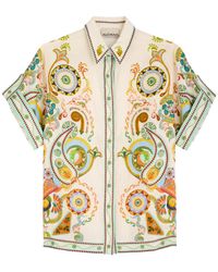 ALÉMAIS - Pinball Printed Linen Shirt - Lyst