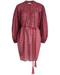 Isabel Marant - Kildi Floral-Print Cotton Mini Dress - Lyst