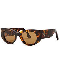 Victoria Beckham - Oval-frame Sunglasses - Lyst