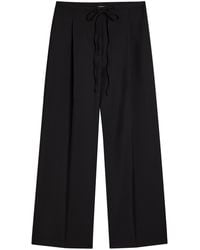 Rohe - Drawstring Straight-Leg Wool-Blend Trousers - Lyst