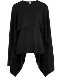 TOTEME - Layered Cape-Effect Silk Jumper - Lyst