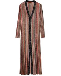 Missoni - Striped Sequin-embellished Metallic-knit Cardigan - Lyst