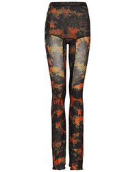KNWLS - Halcyon Printed Stretch-tulle leggings - Lyst