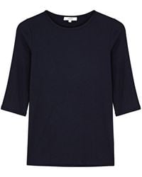 Vince - Ribbed Stretch-jersey Top - Lyst