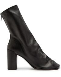 Lemaire - Glove 80 Leather Ankle Boots - Lyst