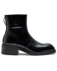 Lemaire - Patent Leather Chelsea Boots - Lyst