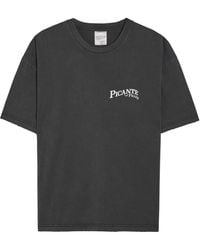 Picante - Peaks Patch Printed Cotton T-Shirt - Lyst
