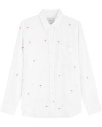 Rails - Charli Embroidered Linen-Blend Shirt - Lyst