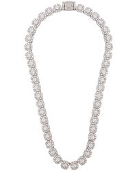CERNUCCI - Clustered Tennis 18kt White Gold Necklace, Necklace, - Lyst