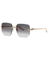 Cartier - Rimless Hexagon-Frame Sunglasses - Lyst