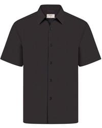Percival - Striped Seersucker Shirt - Lyst