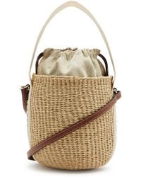 Chloé - Woody Small Raffia Bucket Bag - Lyst