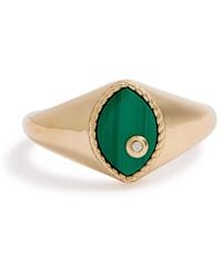 Yvonne Léon - Baby Chevalière Marquise 9Kt Pinky Ring - Lyst