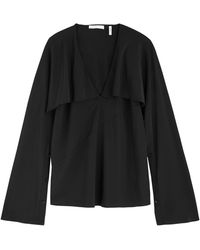 Helmut Lang - Silk Crepe De Chine Blouse - Lyst