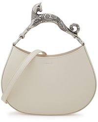 Lanvin - Hobo Cat Small Leather Top Handle Bag, Leather Bag - Lyst