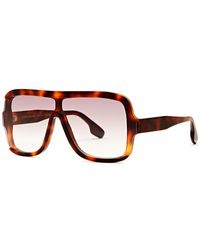 Victoria Beckham - Shield Rectangle-frame Sunglasses - Lyst