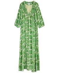 BERNADETTE - Georgio Floral-Print Velvet Maxi Dress - Lyst