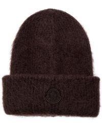 Moncler - Logo Mohair-Blend Beanie - Lyst