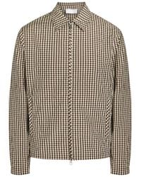 Moncler - Gingham Crinkled Cotton-Blend Jacket - Lyst