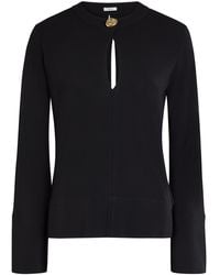 JOSEPH - Fabiola Keyhole Jersey Blouse - Lyst