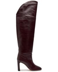 Stuart Weitzman - Babette Tubo 85 Leather Over-The-Knee Boots - Lyst
