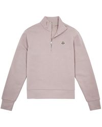 Moncler - Half-zip Cotton Sweatshirt - Lyst