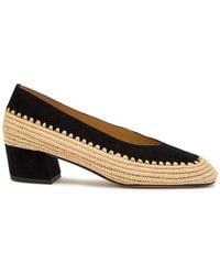 Gabriela Hearst - Strength 40 Raffia And Suede Pumps - Lyst