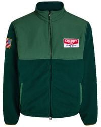 CHERRY LA - Racing Appliquéd Panelled Fleece Jacket - Lyst