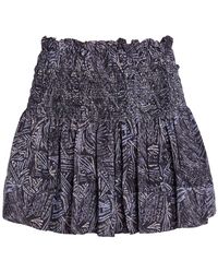 Isabel Marant - Maelly Printed Silk Shorts - Lyst