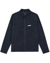 PS by Paul Smith - Logo Cotton-Blend Overshirt - Lyst