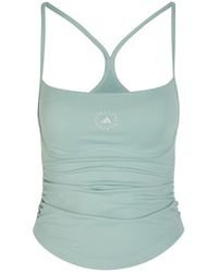 Stella McCartney - Adidas X Studio Logo Cropped Stretch-Jersey Top - Lyst