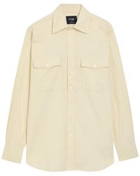 Drake's - Patch Pockets Corduroy Overshirt - Lyst