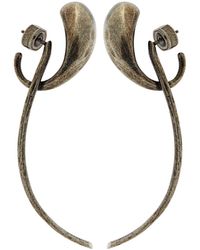 KHAITE - Cyclone Antique Palladium-Plated Drop Earrings - Lyst