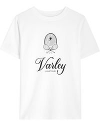 Varley - Coventry Branded Cotton-Blend T-Shirt - Lyst