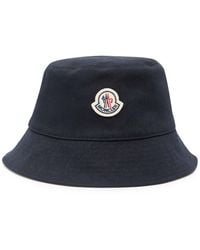 Moncler - Reversible Logo Stretch-Cotton And Nylon Bucket Hat - Lyst