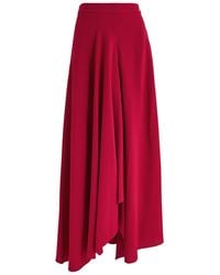 ROKSANDA - Asha Draped Crepe Maxi Skirt - Lyst