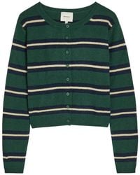 Reformation - Clara Striped Cashmere Cardigan - Lyst