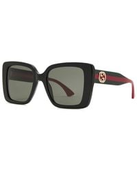 Gucci - Eyewear Oversized Square-Frame Designer Sunglasses - Lyst