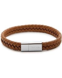 Paul Smith - Braided Leather Bracelet - Lyst