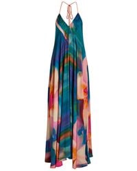 Free People - Catalina Printed Woven Maxi Dress - Lyst