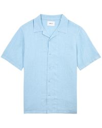 NN07 - Julio Linen Shirt - Lyst