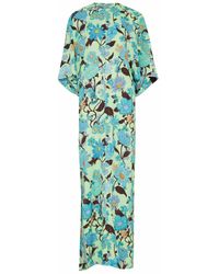 Stella McCartney - Floral-print Satin Maxi Dress - Lyst
