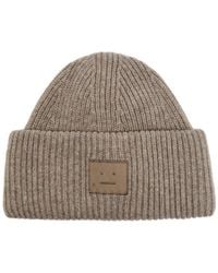 Acne Studios - Pana Face Wool-Blend Beanie - Lyst