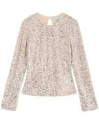 Never Fully Dressed - Tia Sequin-Embellished Tulle Top - Lyst