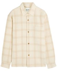 NN07 - Adwin Checked Cotton-Blend Overshirt - Lyst