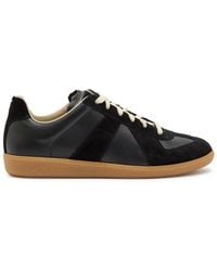 Maison Margiela - Replica Panelled Leather Sneakers - Lyst