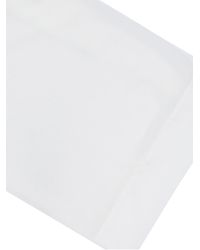 Adrianna Papell Chiffon Cape Coverup - White