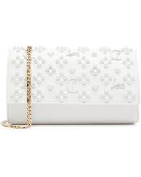 Christian Louboutin - Paloma Embellished Leather Wallet-on-chain - Lyst