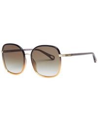 Chloé - Two-tone Square-frame Sunglasses - Lyst